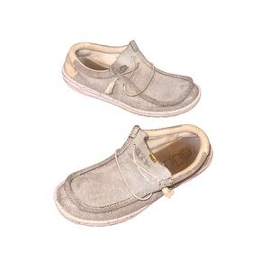 HEY DUDE WALLY SOX stone White slip on loafers men’s shoes size 13